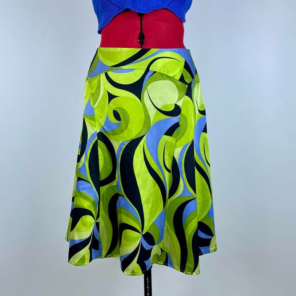 Vintage Silk Swirl Skirt